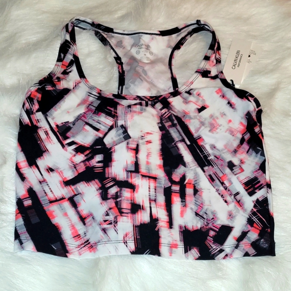 Calvin Klein racerback crop tank